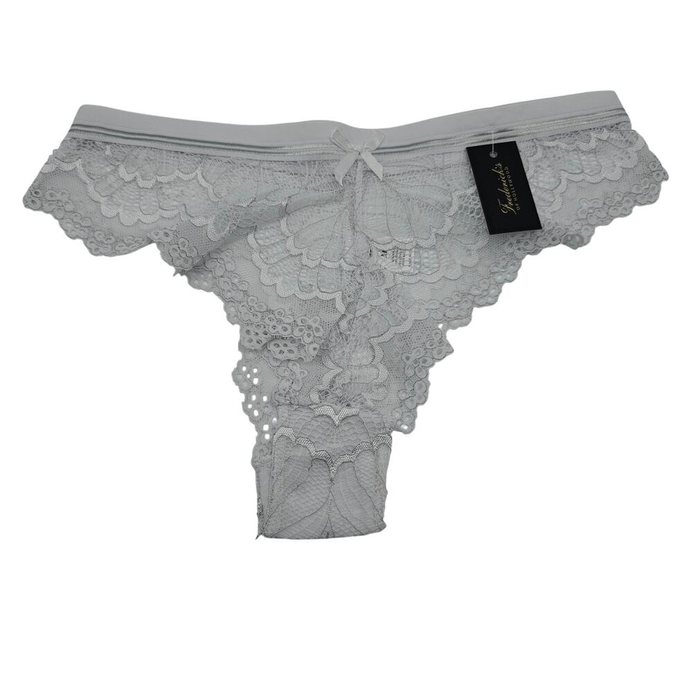 Fredericks of Hollywood Womans size M Caroline Lace Cheeky Panty White NEW